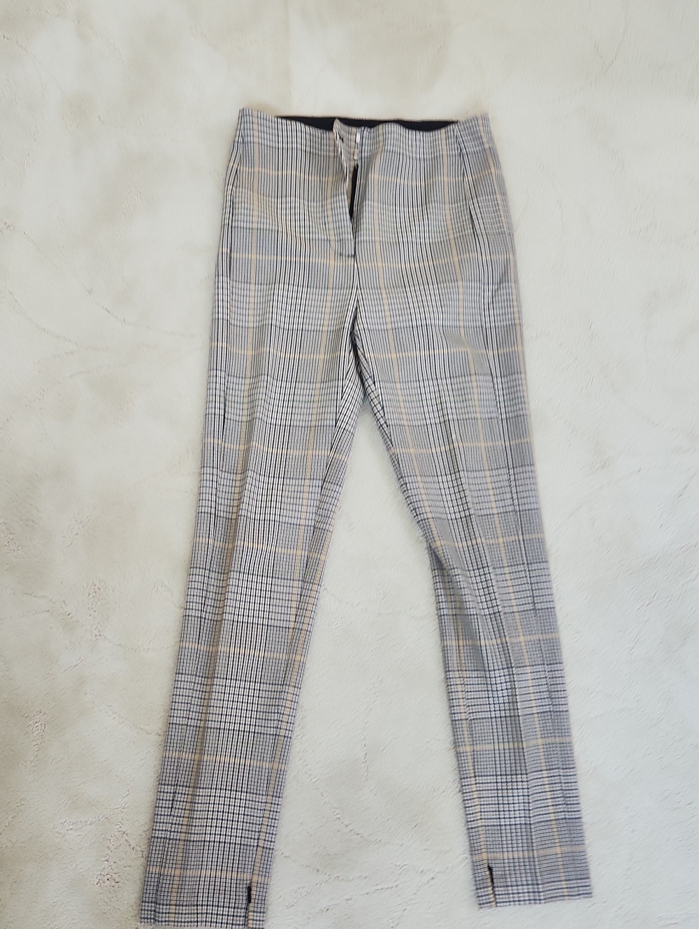 Classic Gray Plaid Women’s Dress Pants